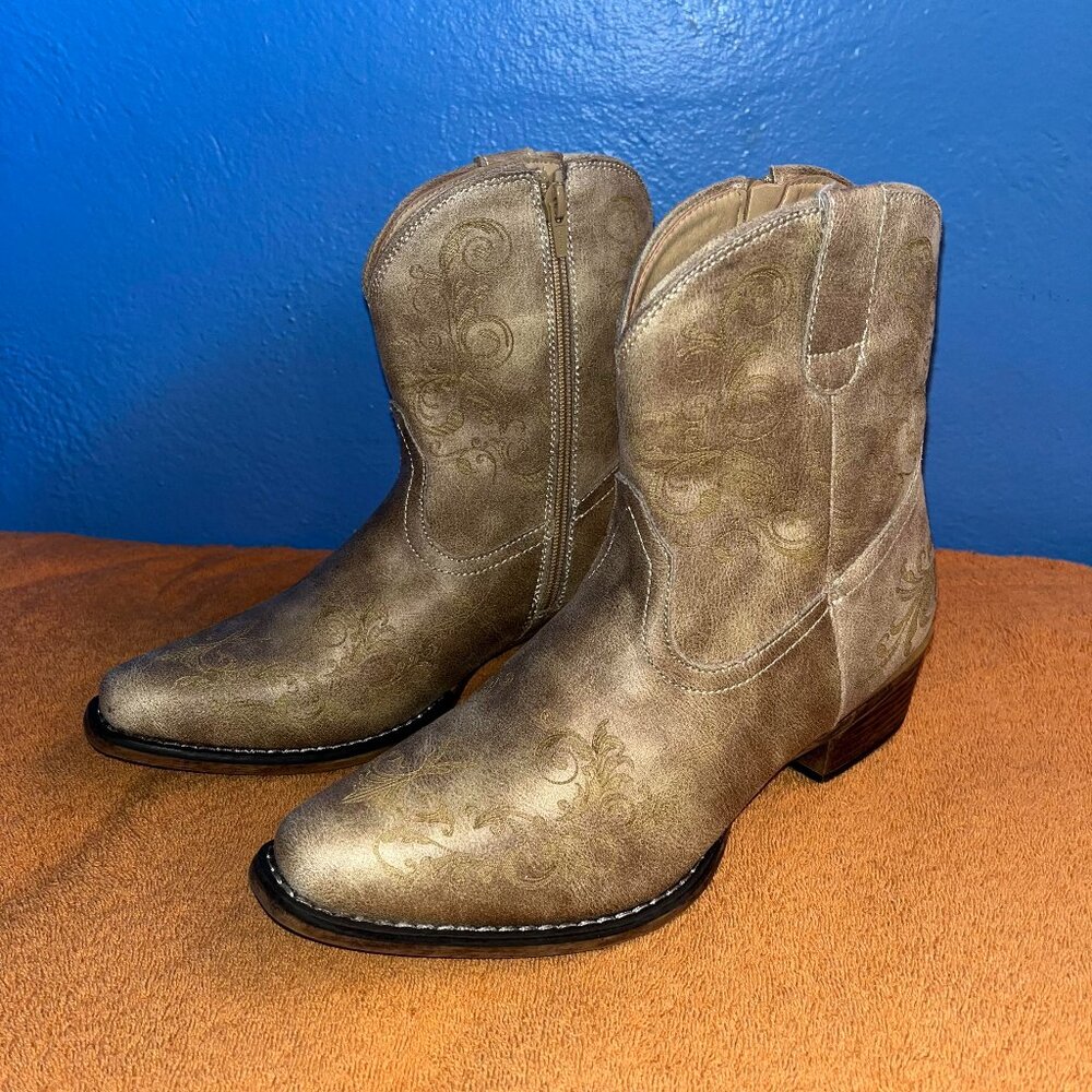 Women’s Roper Short Stuff Western Cowgirl Fashion Boots Sz 9.5